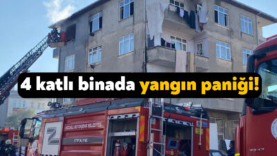 Kocaeli'nin Kartepe ilçesinde 4 katlı binanın en üst katındaki dairenin