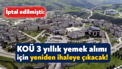 Kocaeli Üniversitesi, 3 yıllık yemek dağıtım ve hizmet alımı işi