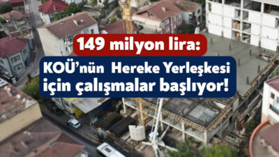 Körfez Belediyesi, Kocaeli Üniversitesi Hereke Yerleşkesi ince işleri için ihaleye