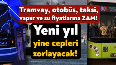 Kocaeli su ve ulaşım zamları bugün yapılan toplantıların ardından belli