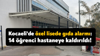 Kocaeli'de özel bir lisede eğitim gören 14 öğrenci, kantinden aldıkları