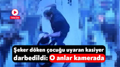Kocaeli'de şeker döken çocuğu uyardığı iddia edilen kasiyer, çocuğun babası