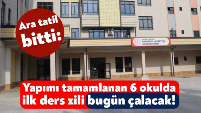 Türkiye’deki 18 milyon öğrenci ve 1.2 milyon öğretmen ara tatilin