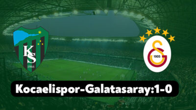 Trendyol Süper Lig’in 12.haftasında Kocaelispor sahasında Galatasaray’ı konuk ediyor. Karşılaşmanın