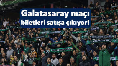 Trendyol Süper Lig’in 12.haftasında Kocaelispor evinde Galatasaray’ı konuk edecek. 9