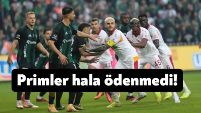 Kocaelispor’un Galatasaray galibiyeti sonrası oyunculara vaat edilen primlerin 12 gündür