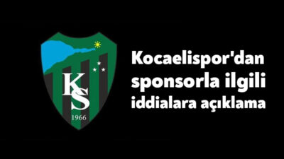 Kocaelispor, kulübe sponsor olan firmalar hakkında son günlerde kamuoyunda tartışmalar