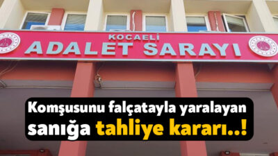 Kocaeli'de park yeri meselesi nedeniyle çıkan kavgada komşusunu falçatayla yaralayan