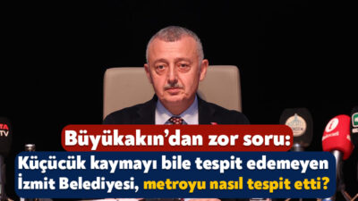 Kocaeli Büyükşehir Belediye Başkanı Tahir Büyükakın, Gebze'deki bina yıkımının metro