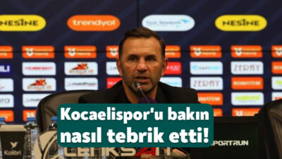 Galatasaray Teknik Direktörü Okan Buruk, Kocaelispor mağlubiyeti sonrasında açıklamalarda bulundu.