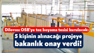Tecnicure Endüstri Makine Şirketi, Dilovası OSB’de elektrostatik toz boyama tesisi