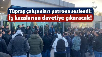 Türkiye’nin en büyük fabrikalarından olan Tüpraş’ta işçiler eylem yaptı. İşçi