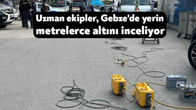 Kocaeli'nin Gebze ilçesinde binanın yıkıldığı bölgede, uzman ekipler "sismik