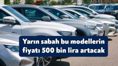 Türkiye’nin AB ve Serbest Ticaret Anlaşması dışındaki ülkelerden yapılan binek