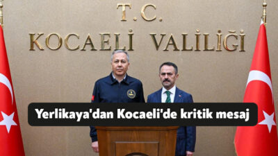 İçişleri Bakanı Ali Yerlikaya Kocaeli'de güvenlik toplantısı gerçekleştirdi. Toplantı sonrası
