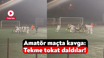 Kocaeli’de Derince Birlik ile Beylikbağı Karadeniz arasında oynanan karşılaşmada saha