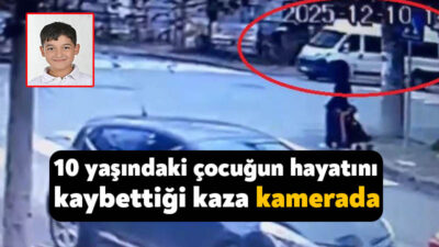 Kocaeli'nin Gebze ilçesinde 10 yaşındaki çocuğun servis minibüsünün çarpması sonucu