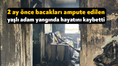 Kocaeli'nin Dilovası ilçesinde prefabrik evde çıkan yangında mahsur kalan 63
