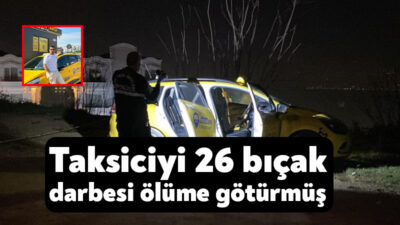 İzmit taksici cinayeti olayı 21 Ocak'ta meydana geldi. 44 yaşındaki