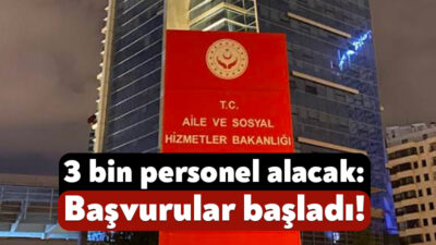 Aile ve Sosyal Hizmetler Bakanlığı, merkez ve taşra teşkilatlarında görevlendirilmek