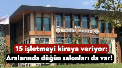 Başiskele Belediyesi işletme ihalesi düzenlemeye hazırlanıyor. 25 Aralık’ta gerçekleştirilecek olan