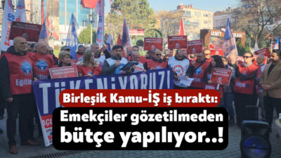 Birleşik Kamu İş Konfederasyonu, 2026 yılı bütçesine tepki göstermek amacıyla