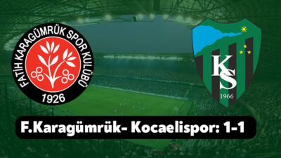 Trendyol Süper Lig’in 16.haftasında Fatih Karagümrük ile Kocaelispor karşı karşıya