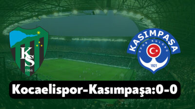 Trendyol Süper Lig’in 15.haftasında Kocaelispor evinde Kasımpaşa’yı konuk ediyor. Zorlu