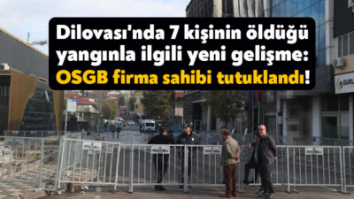 Kocaeli'nin Dilovası ilçesinde 7 kişinin hayatını kaybettiği, 6 kişinin yaralandığı