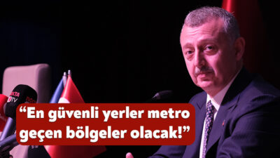 İzmit’teki metro inşaatıyla ilgili konuşan Tahir Büyükakın, “İzmit’te metro 35
