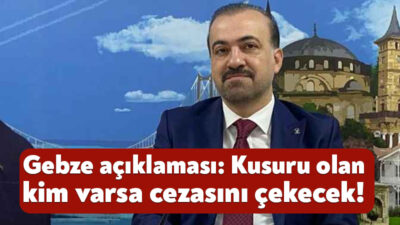 Ak Parti Kocaeli İl Başkanı Şahin Talus, Gebze’de 4 kişiye