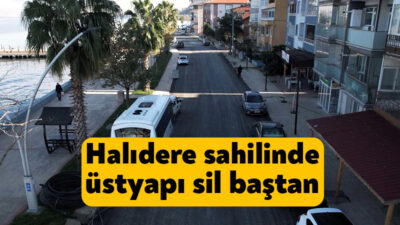 Kocaeli Büyükşehir Belediyesi, Gölcük ilçesi Halıdere Mahallesi’nde bir süredir devam