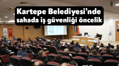 Kartepe Belediyesi Fen İşleri Müdürlüğü ekipleri, sahada yürüttükleri çalışmalarda riskleri