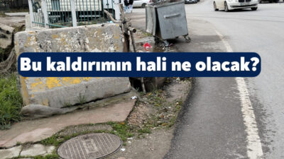 Kartepe’nin İstasyon Mahallesi’ndeki kaldırımın durumuna vatandaşlar tepki gösterdi. Mahalle muhtarlığının