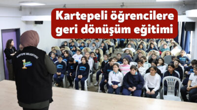 Kartepe Belediyesi, geri dönüşüm bilincini küçük yaşlarda kazandırmak amacıyla yürüttüğü