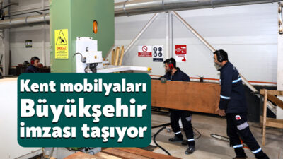 Kocaeli Büyükşehir Belediyesi, park ve sahillerde vatandaşın kullanımına sunulan bank,