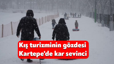 İstanbul'un yanı başındaki gözde kış turizmi merkezlerinden Kartepe'de kar kalınlığı