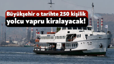 Kocaeli Büyükşehir Belediyesi, deniz seferlerine yeni bir araç kiralayacak. 4
