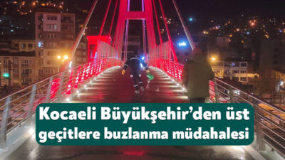 Kocaeli Büyükşehir Belediyesi, kış aylarında vatandaşların güvenli ulaşımını sağlamak amacıyla