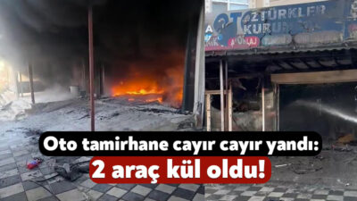 Darıca'nın Nene Hatun Mahallesi'ndeki oto tamirhanesinde yangın çıktı. İşyerinde bulunan
