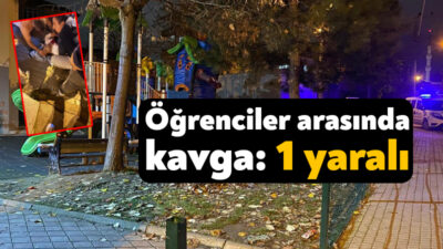 Kocaeli'nin Körfez ilçesinde parkta lise öğrencileri arasında çıkan bıçaklı