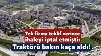 Kocaeli Üniversitesi, traktör alımı işi için 3 Kasım’da ihaleye çıkmış