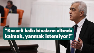 DEM Parti Kocaeli Milletvekili Ömer Faruk Gergerlioğlu, TBMM Genel Kurulu'nda