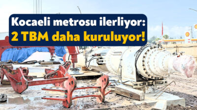 Kocaeli’nin ulaşım geleceğini şekillendirecek Kocaeli metrosu için kazı çalışmaları yapan