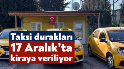 Kocaeli taksi durakları 10 yıl süreyle işletilmek üzere büyükşehir belediyesi