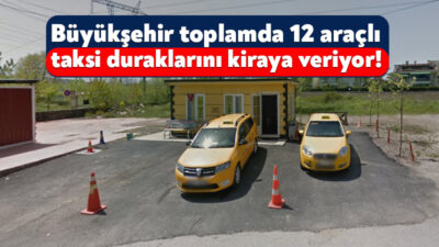 Kocaeli Büyükşehir Belediyesi, Kartepe ve Başiskele’de yer alan taksi duraklarını