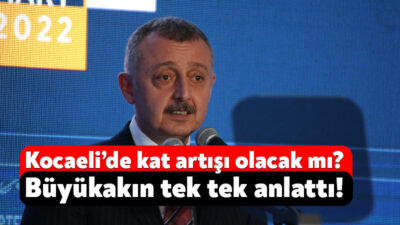 Kocaeli Büyükşehir Belediye Başkanı Tahir Büyükakın kentsel dönüşüm çalışmaları kapsamında