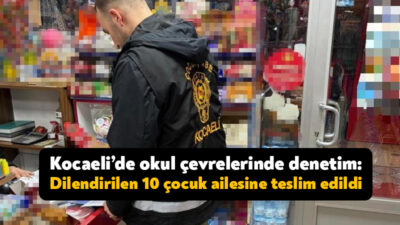 Kocaeli’de son bir hafta içerisinde okul çevrelerinde gerçekleştirilen denetimlerde 5