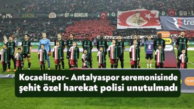Kocaelispor - Antalyaspor maçı öncesi seremoniye çıkacak çocuk kontenjanının bir