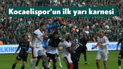 Trendyol Süper Lig ekiplerinden Kocaelispor 17 haftalık performansında seyircisi önünde